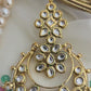 Kundan chandbali earrings