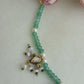 The mint charm drops necklace