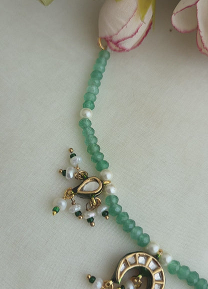 The mint charm drops necklace