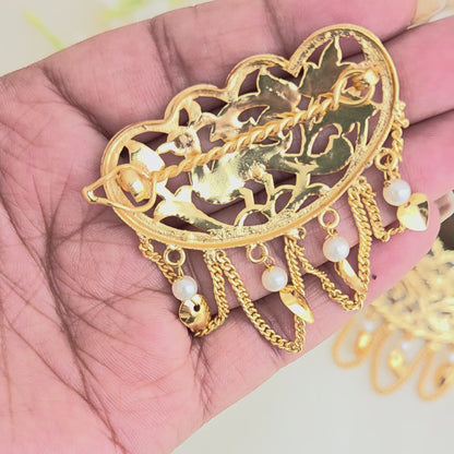 Traditional pipalpatti hairpins(1 Pair)