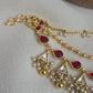 Kundan ruby kanchain