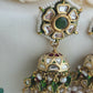 Beautiful kundan emerald jhumka