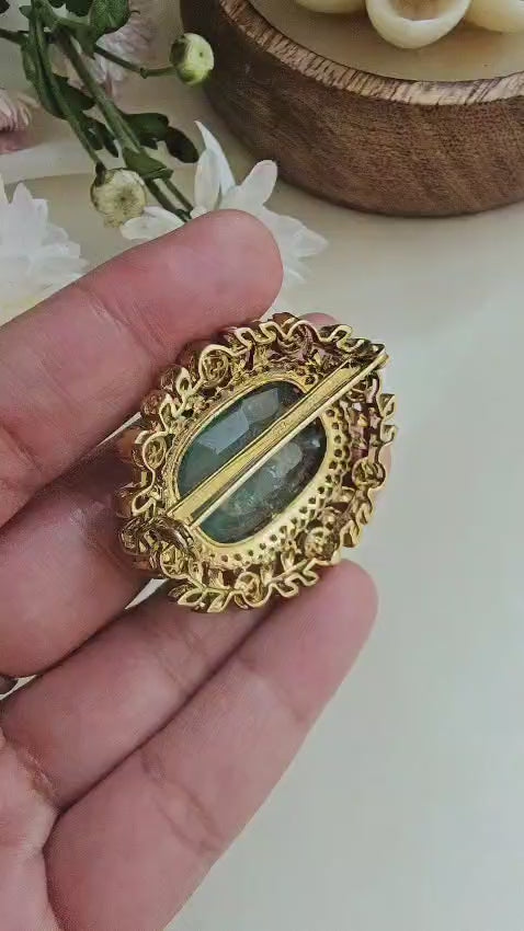 Green Florite Broach