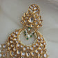 Kundan and pearl chandbali