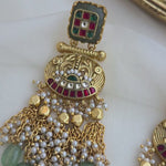 Golden dangler earrings