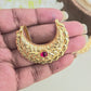 Ruby and gold hairpins( 1 pair )