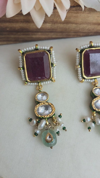 Navratna necklace set