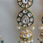 Meenakari kundan jhumka