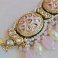 Pink meenakari chokhar set