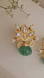 Kundan patti earrings
