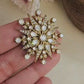 Victorian Star Broach with Antique Polish