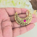 Antique finish moon hairclips( 1 pair  )