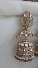 Diamond polki jhumka