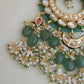 Emerald kundan chandbali