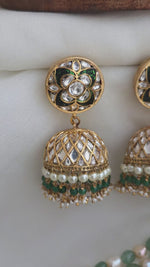 Traditional gold patra jhumki