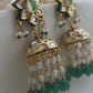 Pearl and flourite jhumki