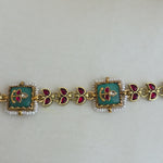 Ruby and firoza headband