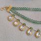 Flourite beaded and kundan kanchain