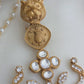 Tiger head kundan earrings
