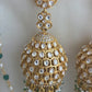 Kundan layered jhumka