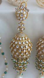 Kundan layered jhumka